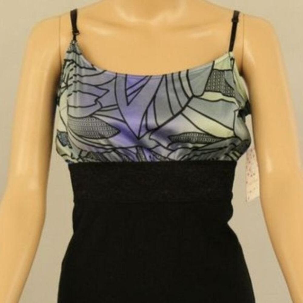 Free People Abstract Spaghetti Strap Mini Dress XS Vintage - Picture 2 of 8